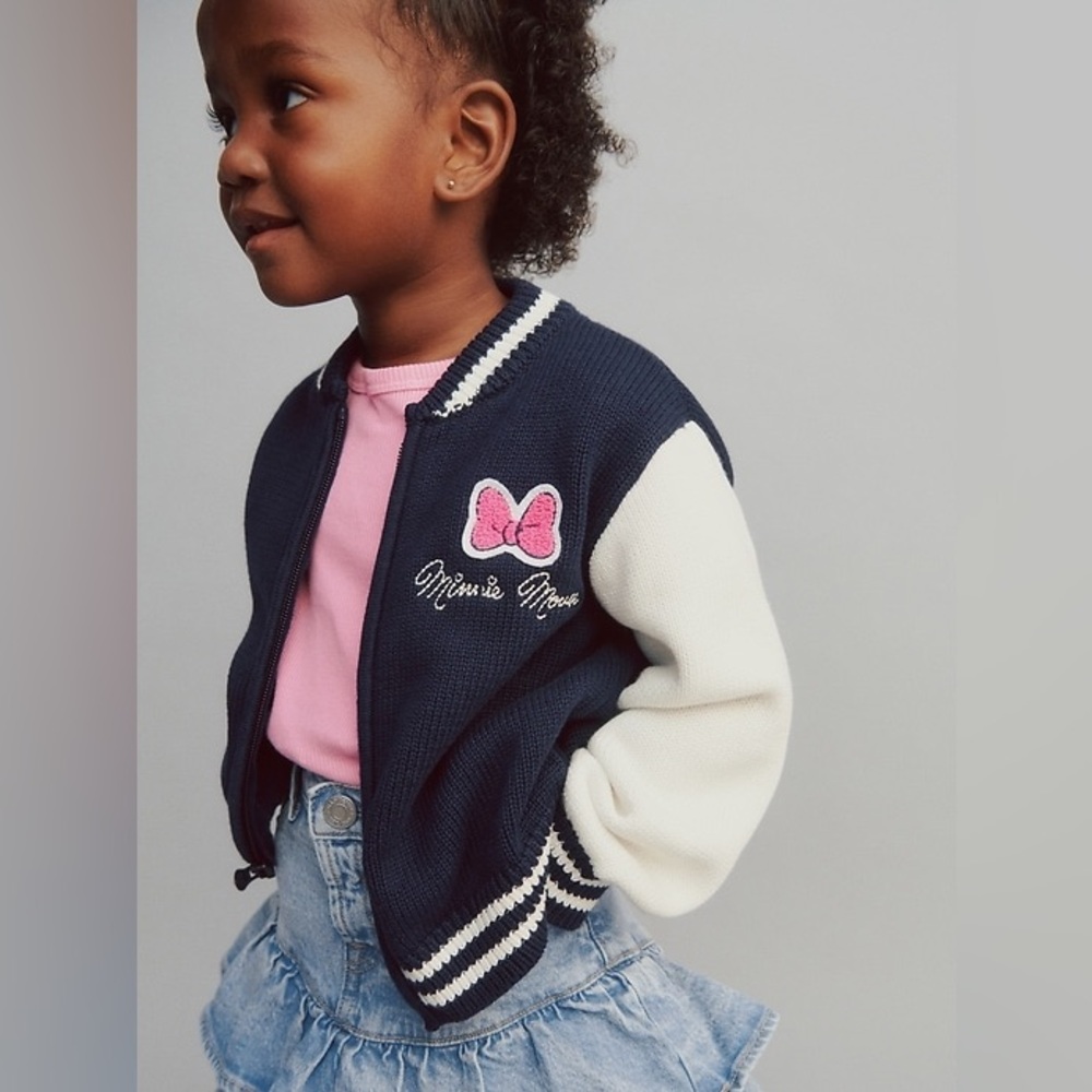 Gap × Disney Baby & Toddler Minnie Mouse Varsity Sweater - 5 years